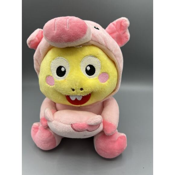 VIPKID Dino Pig Plush Doll Small Cuddly Toy In A Pig Costume - Picture 1 of 7
